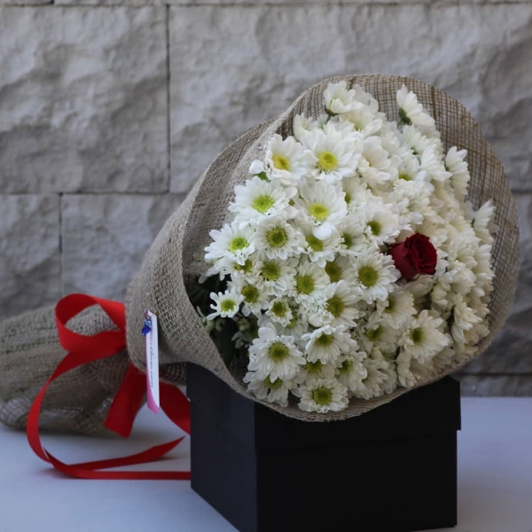 Romantic Chrysanthemum Bouquet-FLA18 Resim 2