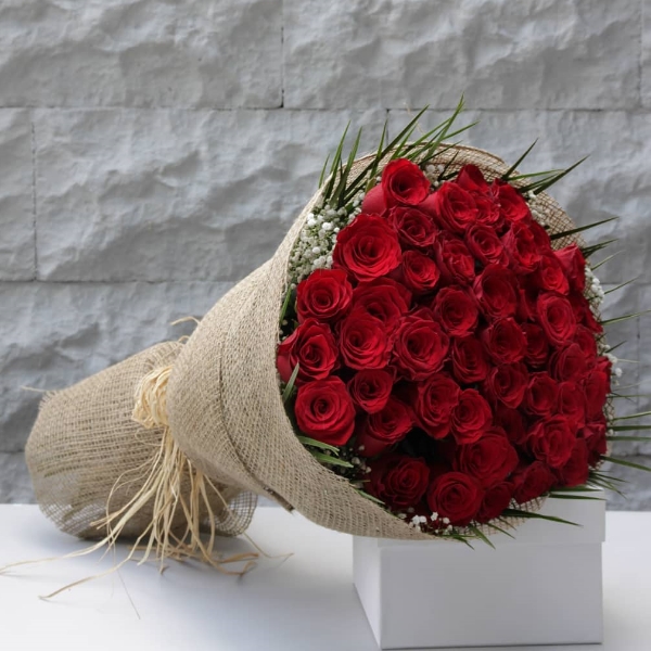 61 Red Roses Bouquet-FLA40 Resim 2