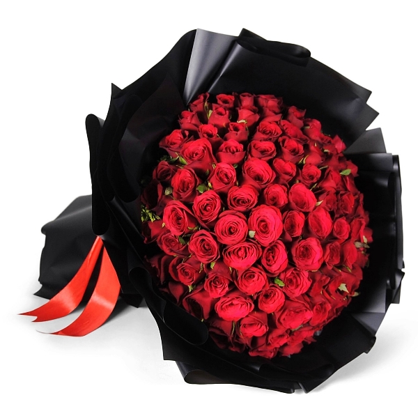 81 Red Roses Bouquet-FLA42 Resim 1
