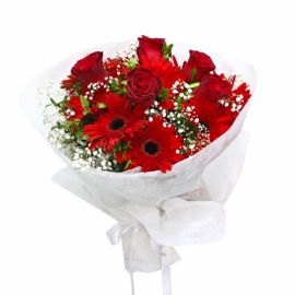  Antalya Florist Gerbera und Rose Bouquet-FLA2